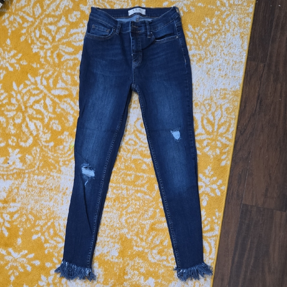 We The Free Midnight Blue Ripped Skinny Jeans